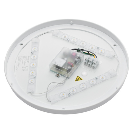 Plafon LED Lampa Sufitowa Natynkowa Łazienkowa 12W 4000K IP44 z Czujnikiem Ruchu SOFI LX Biała 28cm