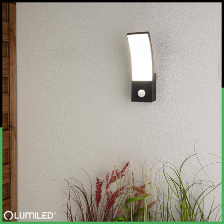 Lampa Ogrodowa Zewnętrzna Kinkiet Elewacyjny LED 12W 4000K Czujnik Ruchu AGOS LUMILED