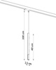 Reflektor szynowy 3 – fazowy MOZAICA czarny/złoto G9 4000K 4,5W 460lm