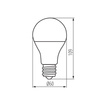 Żarówka LED E27 A60 9.5W = 74W 1050lm 3000K Ciepła RAPID Kanlux