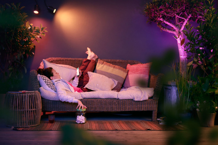 Zestaw 3x Reflektor Ogrodowy Wbijany LED 8W 590lm IP65 White and Color Ambiance RGB + TW Czarna Inteligentna SMART Zigbee Bluetooth Lily Philips HUE