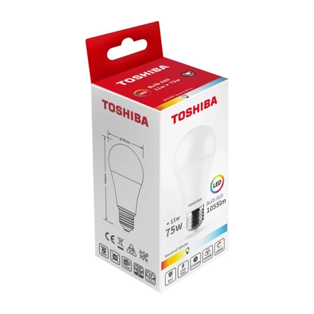 Żarówka LED E27 A60 8.5W = 60W 806lm 3000K Ciepła TOSHIBA
