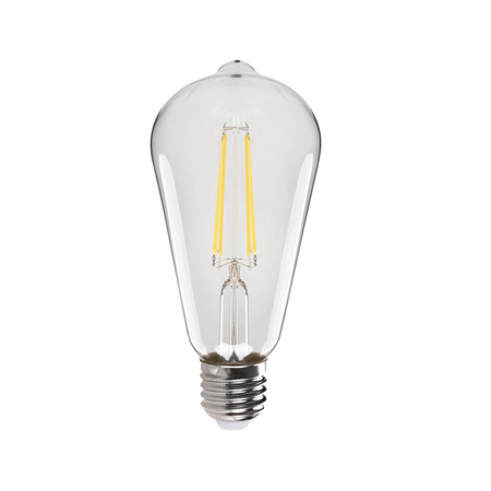 Żarówka LED XLED E27 ST64 7W 806lm 4000K Neutralna Filament KANLUX 