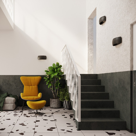 Lampa Ścienna Kinkiet G9 Półokrągła Czarna Nowoczesna Pontius Sollux