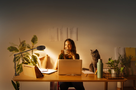 Lampa Stołowa Biurkowa Nocna LED 15W 450lm CCT Ściemnialna Czarny SMART+ WiFi Sun@Home Ledvance