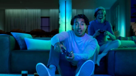 Taśma LED Pasek na Telewizor TV 75" Gradient 20W 1100lm IP20 White and Color Ambiance RGB + TW Inteligentna SMART Zigbee Bluetooth Gradient TV Strip Philips HUE