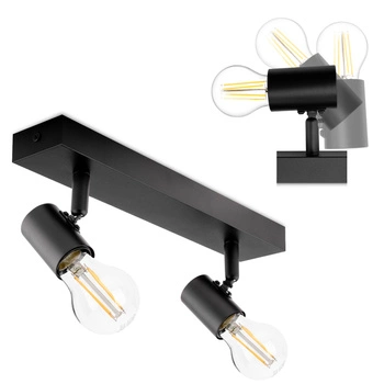 Lampa Sufitowa SPOT TUBA Reflektor Oprawa Halogenowa 2x E27 GLASA LUMILED
