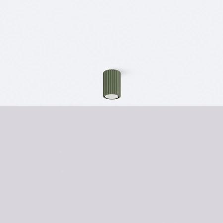 Lampa Sufitowa Reflektor Tuba Spot 1x GU10 Oliwkowa Karbon Deep Space SL.1606 Sollux