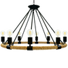 Lampa Wisząca Sufitowa ROPE Arthur 8xE27 SZNUR LOFT Vintage- GOLDLUX (Polux)
