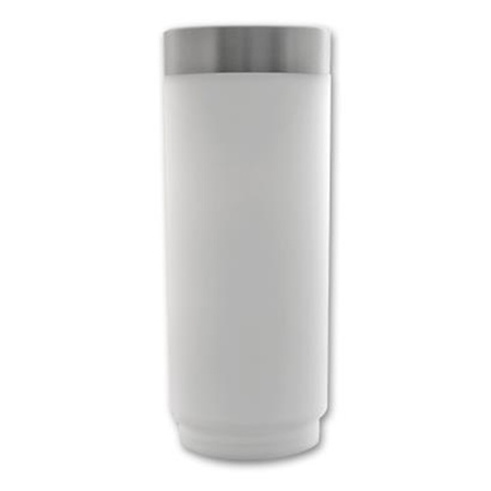 Lampa Ogrodowa Zewnętrzna E27 SREBRNY SŁUPEK 65cm z Czujnikiem Ruchu i Zmierzchu