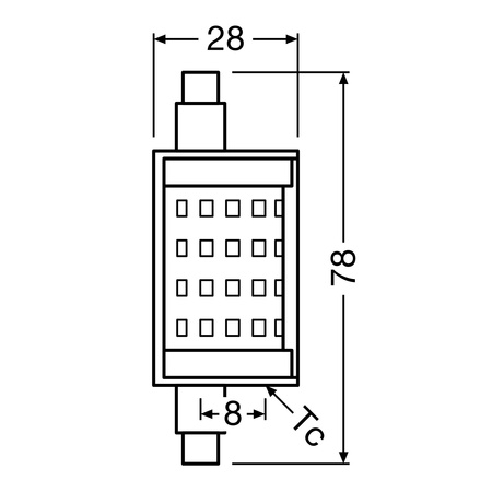 Żarówka LED Rurkowa R7s 9.5W = 75W 1055lm 2700K Ciepła Biała ŚCIEMNIALNA LEDVANCE