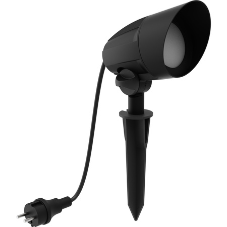 Reflektor Ogrodowy Wbijany Lampa Zewnętrzna LED 4.6W 350lm 2700K Ciepła IP44 Czarna z Przewodem 1.5m Cylr Philips