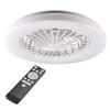 Plafon LED Oprawa Sufitowa Z Wentylatorem 48W 5300lm CCT 120° Biała Ściemnialna Libya Sanico Goldlux