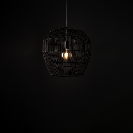 Lampa Sufitowa Wisząca E27 Czarna Skandynawska HAITI S 11166 Nowodvorski