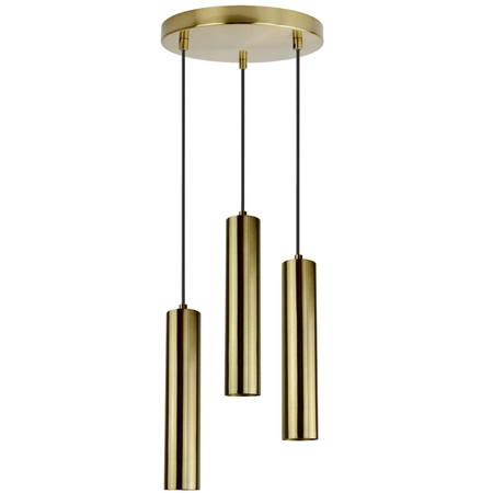 Lampa Wisząca Sufitowa NAPOLI 3x GU10 Zwis Złota GOLDLUX (Polux)