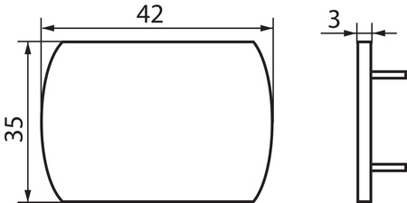Zaślepka Osłonka do Szynoprzewodów Szara TEAR KANLUX