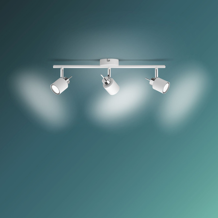 Lampa Sufitowa Reflektor Natynkowy 3x GU10 Biała Meranti Philips