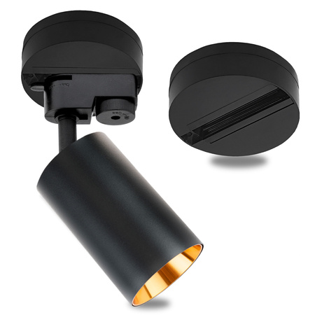 ZESTAW LUMILED SZYNA HUMA CZARNY + REFLEKTOR SZYNOWY SAGI CZARNO-ZŁOTY