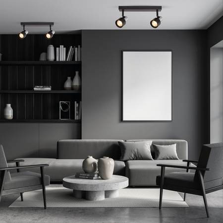 Lampa Sufitowa CINO 2xGU10 Czarny Chrom Milagro