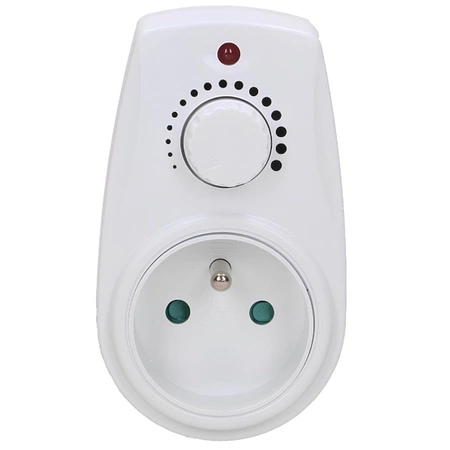 Ściemniacz z Gniazdem Sieciowym i Uziemieniem 280W Regulator Obrotów Mocy OR-AE-13114 ORNO