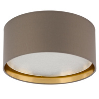 Lampa Sufitowa Plafon Oprawa BILBAO BEIGE/GOLD Okrągła Biało-Beżowa 45cm 15W 4xE27 4404 TK Lighting
