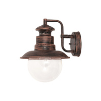 Lampa Ogrodowa Zewnętrzna Kinkiet Elewacyjny LED E27 IP44 Brązowy Vintage Odessa Rabalux