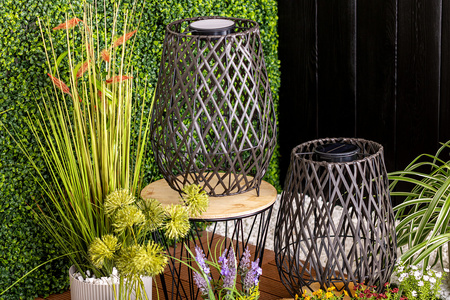 Lampa Solarna LED Zewnętrzna Ogrodowa Stojąca Latarenka 3000K IP44 38cm Czujnik Zmierzchu