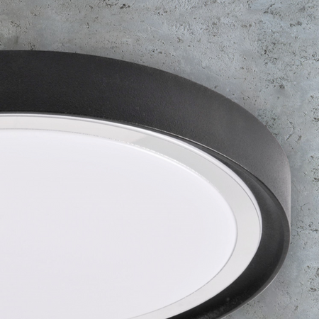 Plafon LED Lampa Sufitowa Natynkowa 15W 4000K PERSE Czarny 33cm