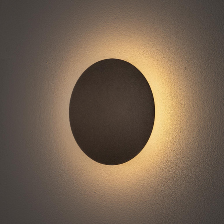 Kinkiet Ścienny Lampa Natynkowa LED 7W 60lm 3000K Ciepła Brązowa Nowoczesna RING LED S 10315 Nowodvorski