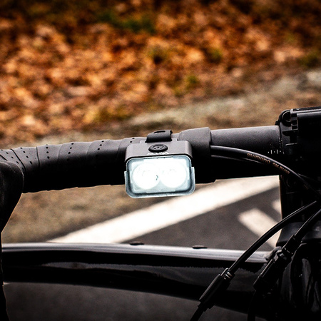 Lampka Latarka Rowerowa Przednia 2xLED USB-C 5 Trybów 300lm IPX6 VAYOX