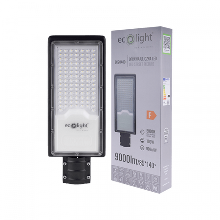 Lampa Uliczna Drogowa LED 100W 9000lm 5000K Zimna IP65 ECONOMY Ecolight