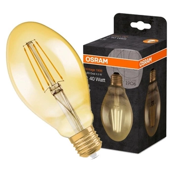 Żarówka LED E27 OVAL 4,5W = 40W 470lm 2500K Ciepła 360° OSRAM Vintage 1906