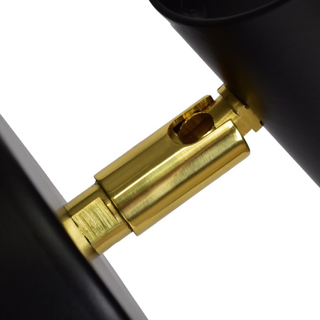 Lampa Ścienna Kinkiet DANI Czarna Złota 1xGU10 Milagro