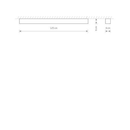 Lampa Liniowa Sufitowa G13 Biała SOFT CEILING LED 7536 Nowodvorski