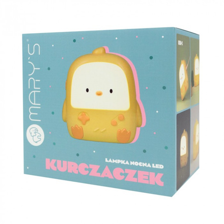 Lampka Nocna Dziecięca LED 1W 3000K Ciepła USB Akumulatorowa 1200mAh Żółta KURCZACZEK MARY'S