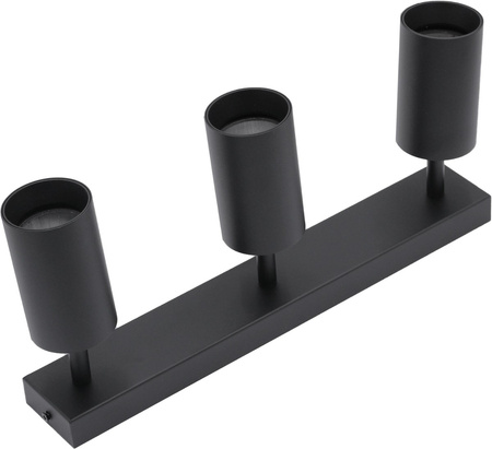 Kinkiet sufitowy 3x GU10 SPOT Lampa LED QUALIS III Czarny