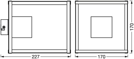 Lampa Ścienna Dekoracyjna Kinkiet Oprawa Natynkowa E27 Czarny Decor Ledvance