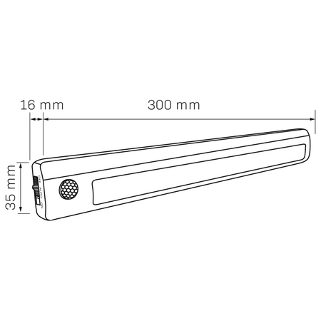 Lampka Podszafkowa Meblowa LED Z Czujnikiem Ruchu 140lm Samoprzylepna Na Baterie Biała GOLDLUX (Polux)