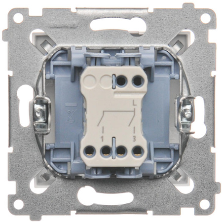 Włącznik Światła Podwójny Świecznikowy Wyłącznik Dwubiegunowy DW5.01/11 KONTAKT SIMON
