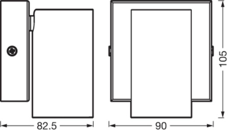 Lampa LED Ścienna Sufitowa Kinkiet Oprawa Natynkowa 3.4W 230lm 3000K Ciepła Ściemnialna Biały LED Spot Octagon Ledvance