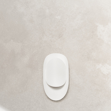 Lampa Ścienna Kinkiet G9 Owalna Biała Nowoczesna Tear Sollux