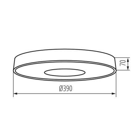 Plafon LED VAND Lampa sufitowa 17.5W Biały KANLUX