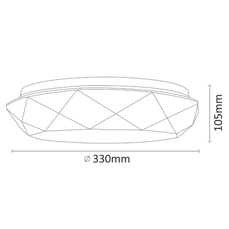 Oprawa Sufitowa PLAFON LED Lampa Selina 17W 1300lm 4000K 35cm GOLDLUX (Polux)