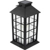 Lampion Ogrodowa LED Solarna Wisząca LATARENKA 32cm Czarna