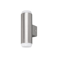 Lampa Ogrodowa Zewnętrzna Kinkiet Elewacyjny LED 8W 700lm 4000K IP44 Chrom Nowoczesny Catania Rabalux