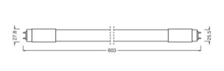 Świetlówka LED G13 T8 8W 800lm 3000K Ciepła 190° 60cm Ledvance