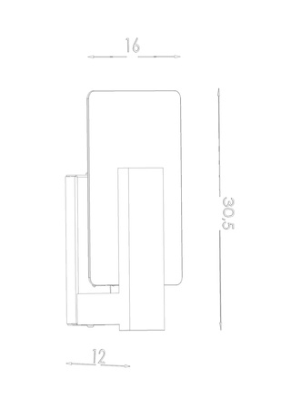 Lampa Ścienna Kinkiet E14 Kwadratowa Brązowa Skandynawska Lappo Sollux