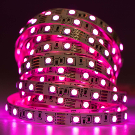 Taśma LED Pasek 12V 72W 300LED 5050 RGB 10mm 5m
