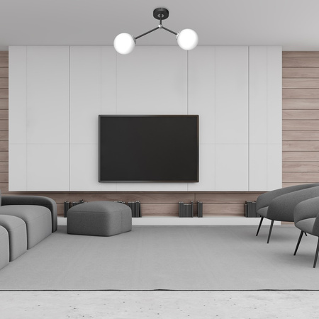 Lampa Sufitowa JOY Czarna 2xE14 Milagro