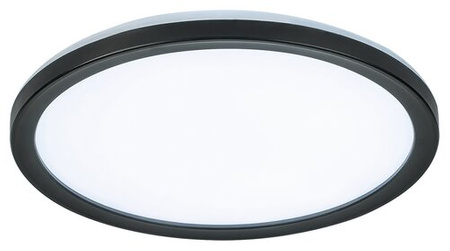 Lampa Sufitowa LED Ogrodowa Zewnętrzna INVERNESS 15W CCT DIM IP44 Wi-Fi Plafon Okrągła Biało-Czarna RABALUX